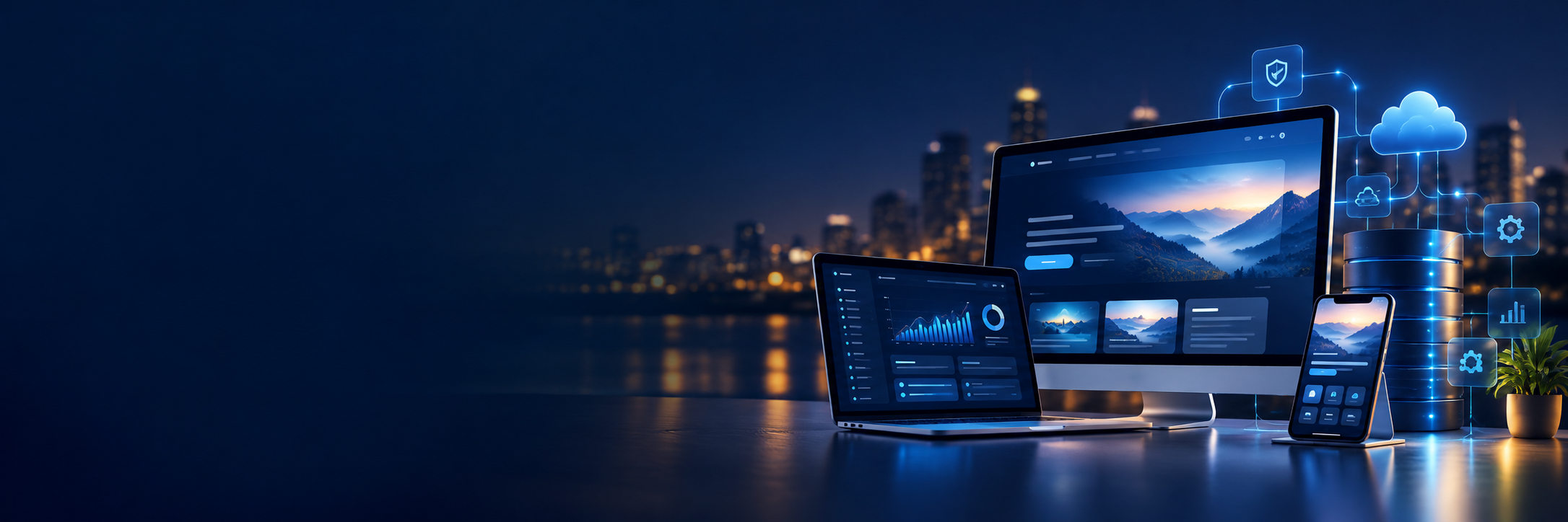 Custom software, website, dashboard and secure cloud services